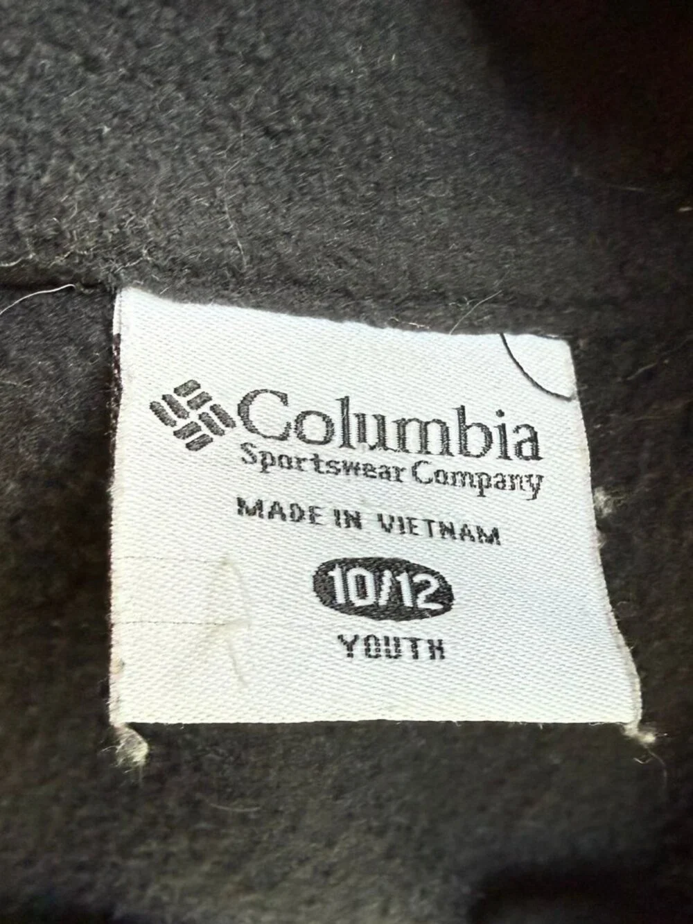 Columbia Youth 10/12 Red Black Jacket Fleece Lined Winter Coat